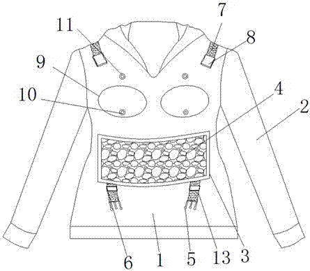 一种方便孕妇哺乳的针织服装的制作方法