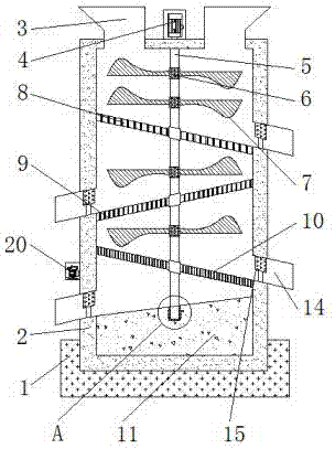 一种能够调节筛选半径的建材加工用筛料装置的制作方法