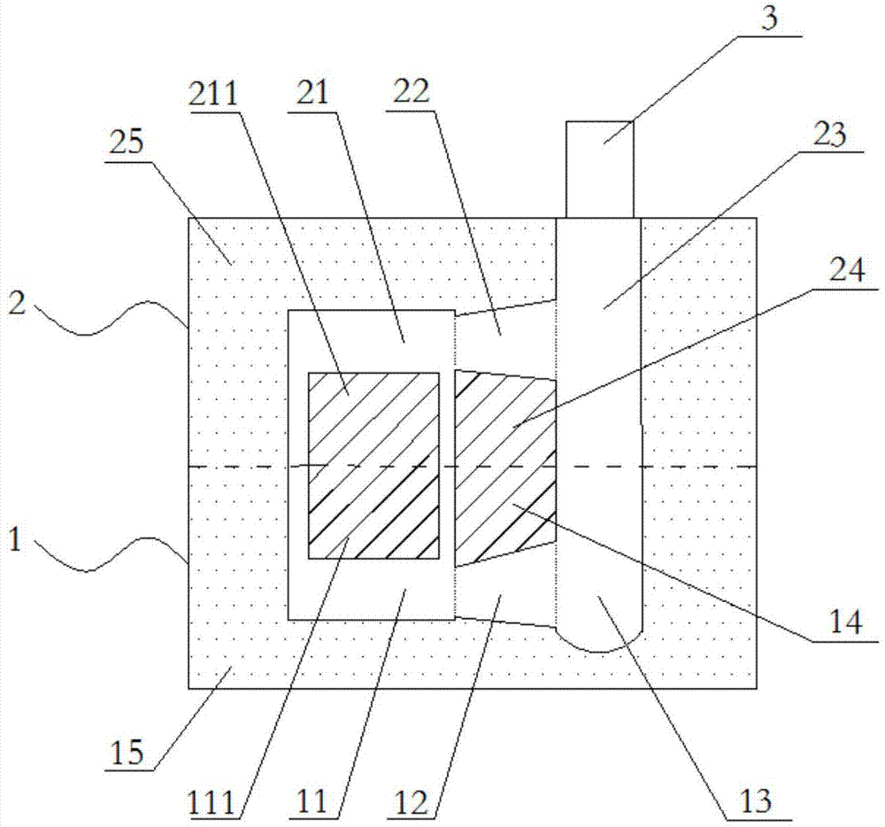 一种站柱双冒口型砂型铸造模具的制作方法