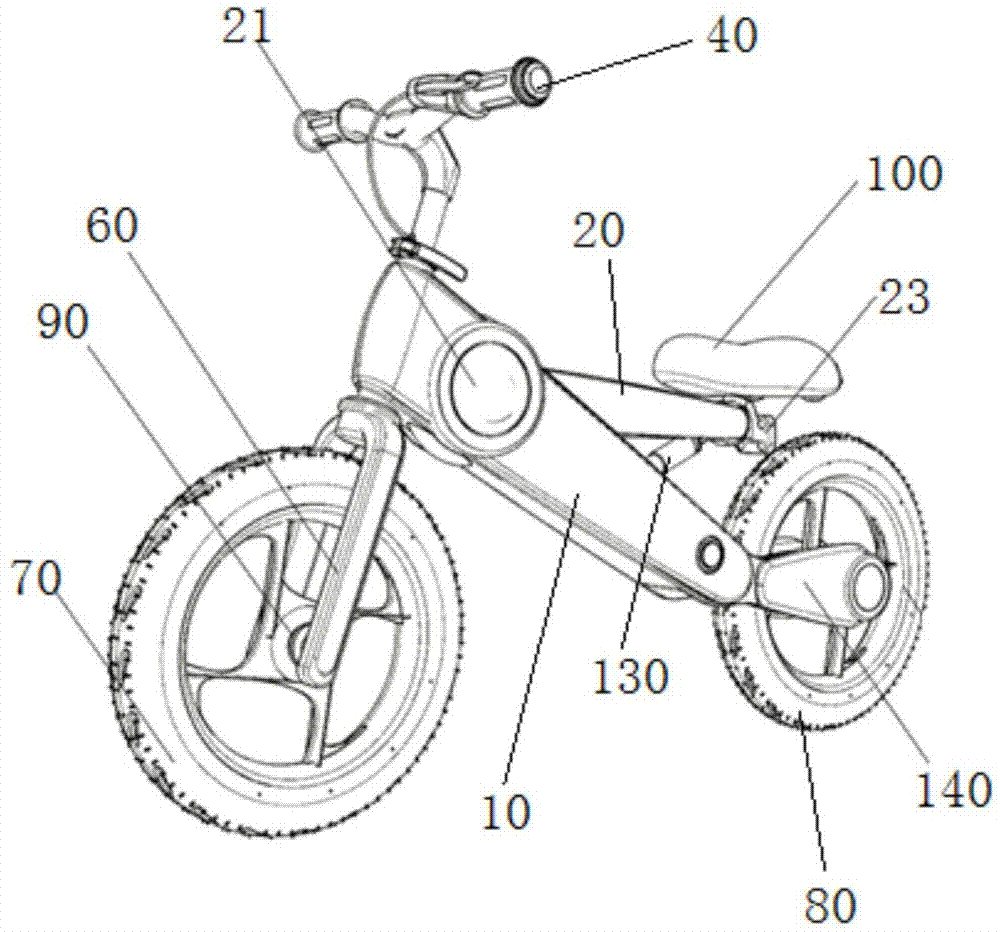 兼具儿童平衡车和自行车骑行功能的童车的制作方法