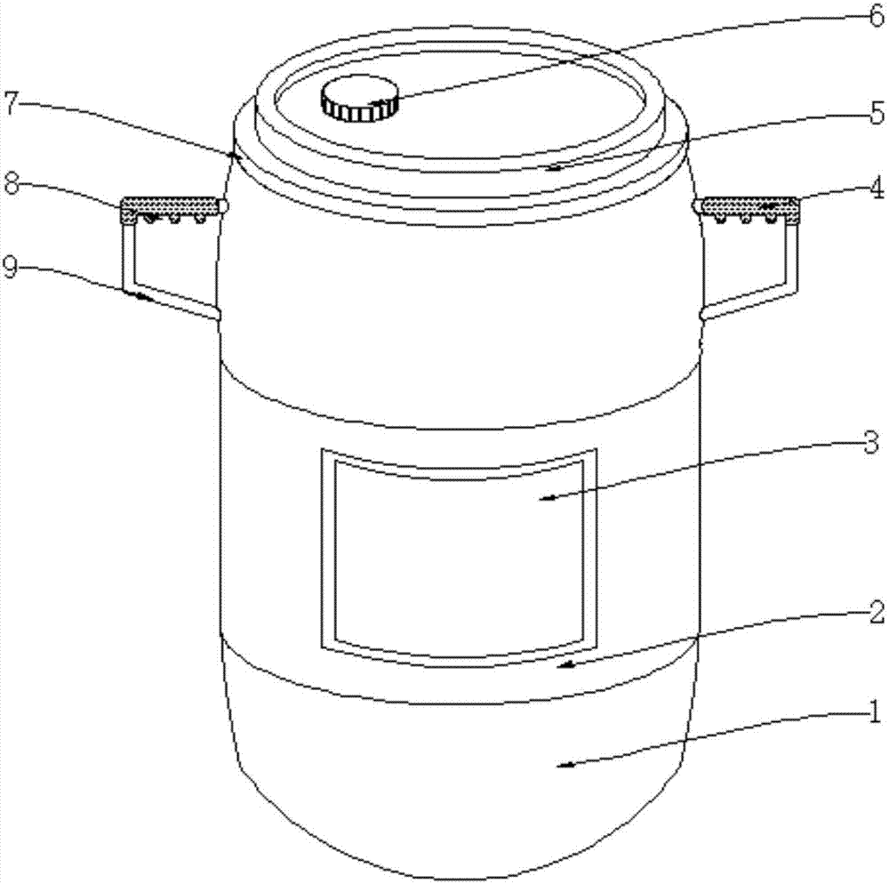 一种具有防震稳定性强的磷酸二氢铝成品塑料包装桶的制作方法