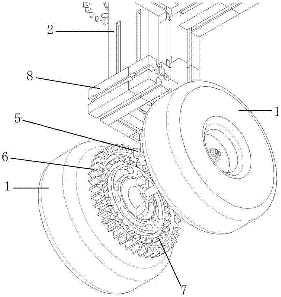 一种菠萝采集车的车轮驱动机构的制作方法