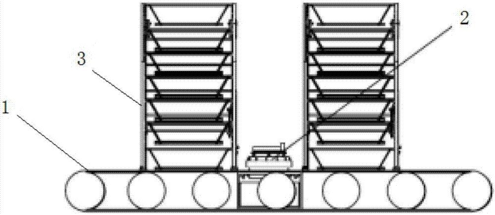 一种垂直牵引式物流仓储系统的制作方法
