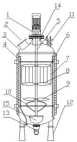 一种高效搅拌聚合釜的制作方法
