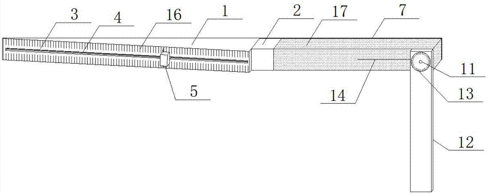 一种建筑工程用楔形塞尺的制作方法