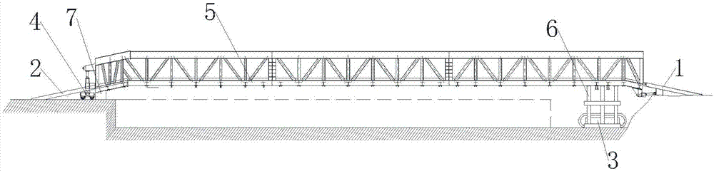 一种隧道仰拱整体和自行式长栈桥的结构和施工方法与流程