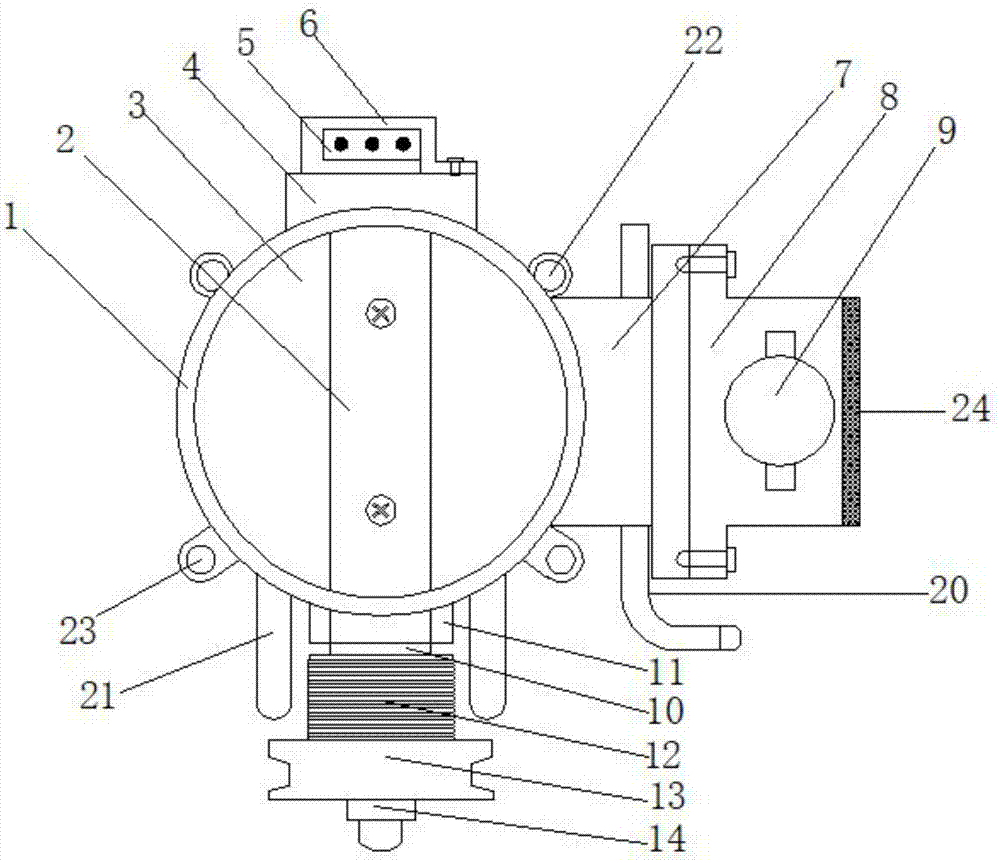 一种汽车节气门体的制作方法