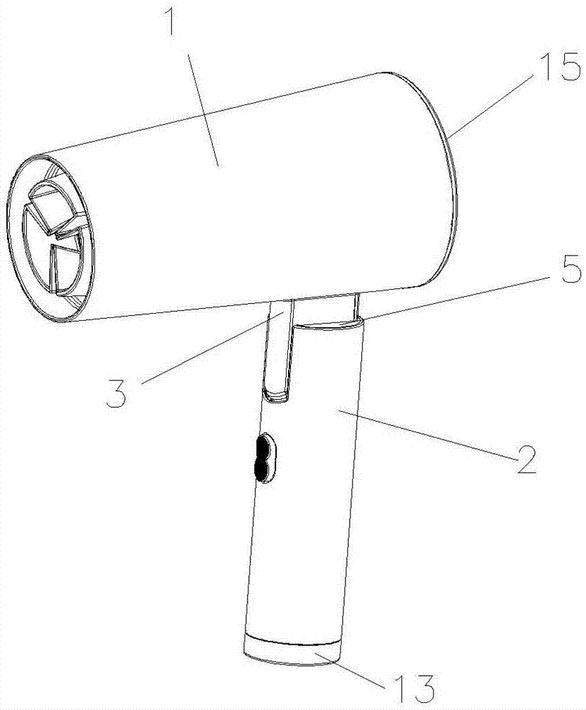 一种折叠电吹风的制作方法