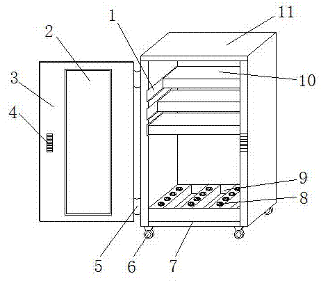 一种木地板展示柜的制作方法