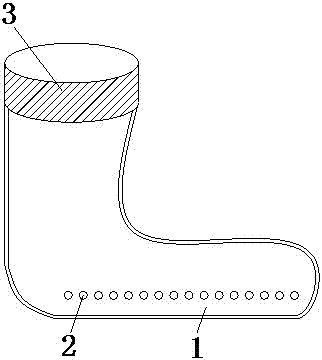 一种耐穿透气针织袜子的制作方法