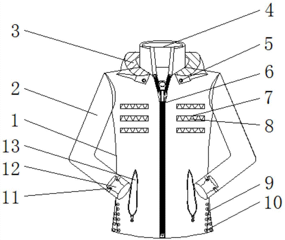 一种可拉伸的透气型登山服的制作方法