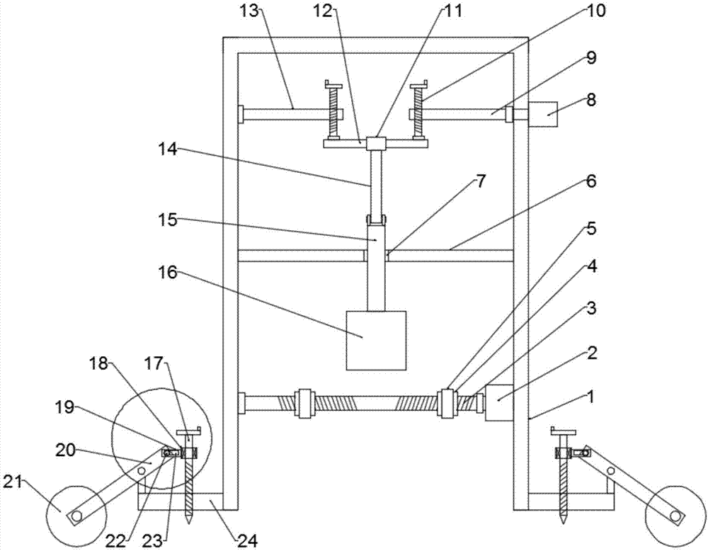 一种建筑用可调式打桩机的制作方法