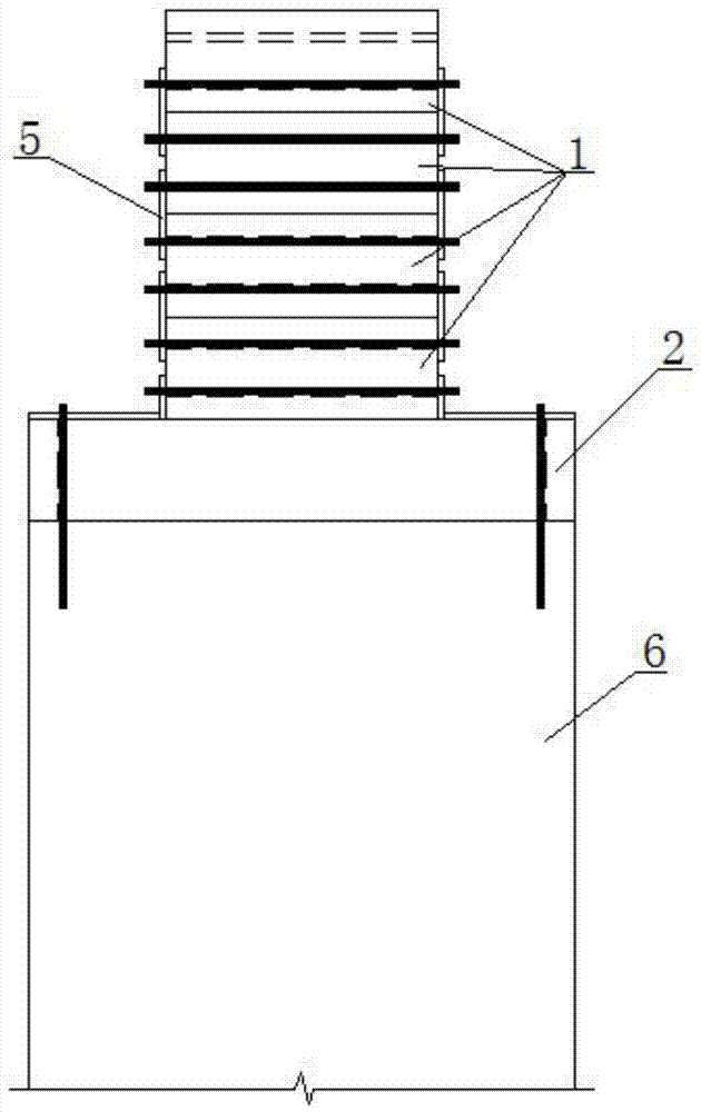 一种用于建筑物顶升增层的混凝土柱芯垫块及其使用方法与流程