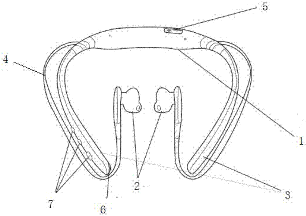 一种基于4G通讯的脖挂式运动耳机的制作方法