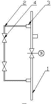 带有旁通阀的蒸汽管道的制作方法