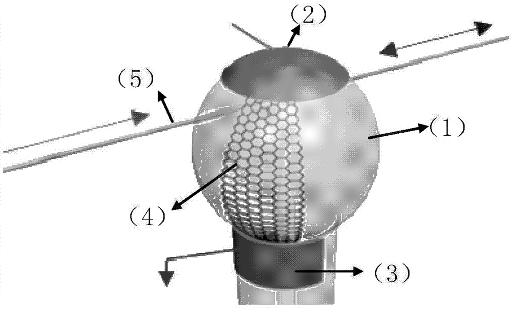 一种石墨烯内嵌的回音壁微球腔单分子气体传感器的制作方法