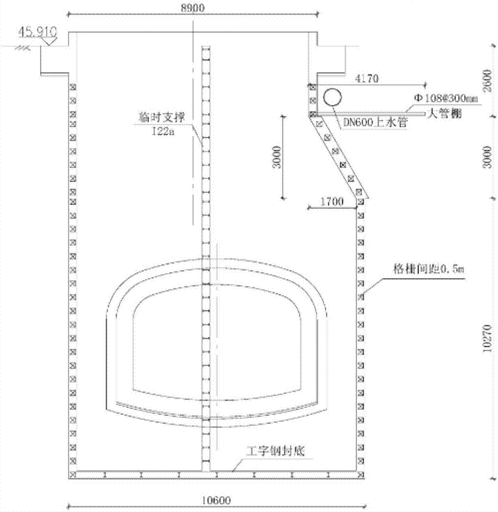 一种砖砌倒挂工作井施工方法与流程