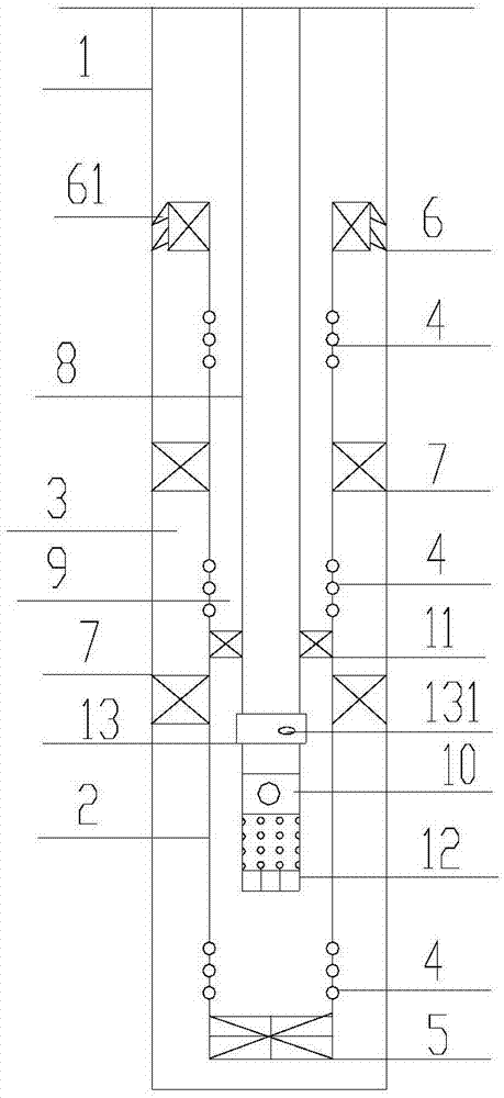 一种分层防砂验漏管柱的制作方法