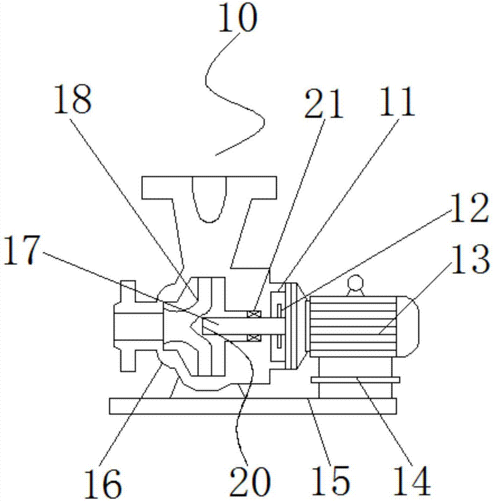 一种用于连接直联化工离心泵叶轮与电动机的配合结构的制作方法