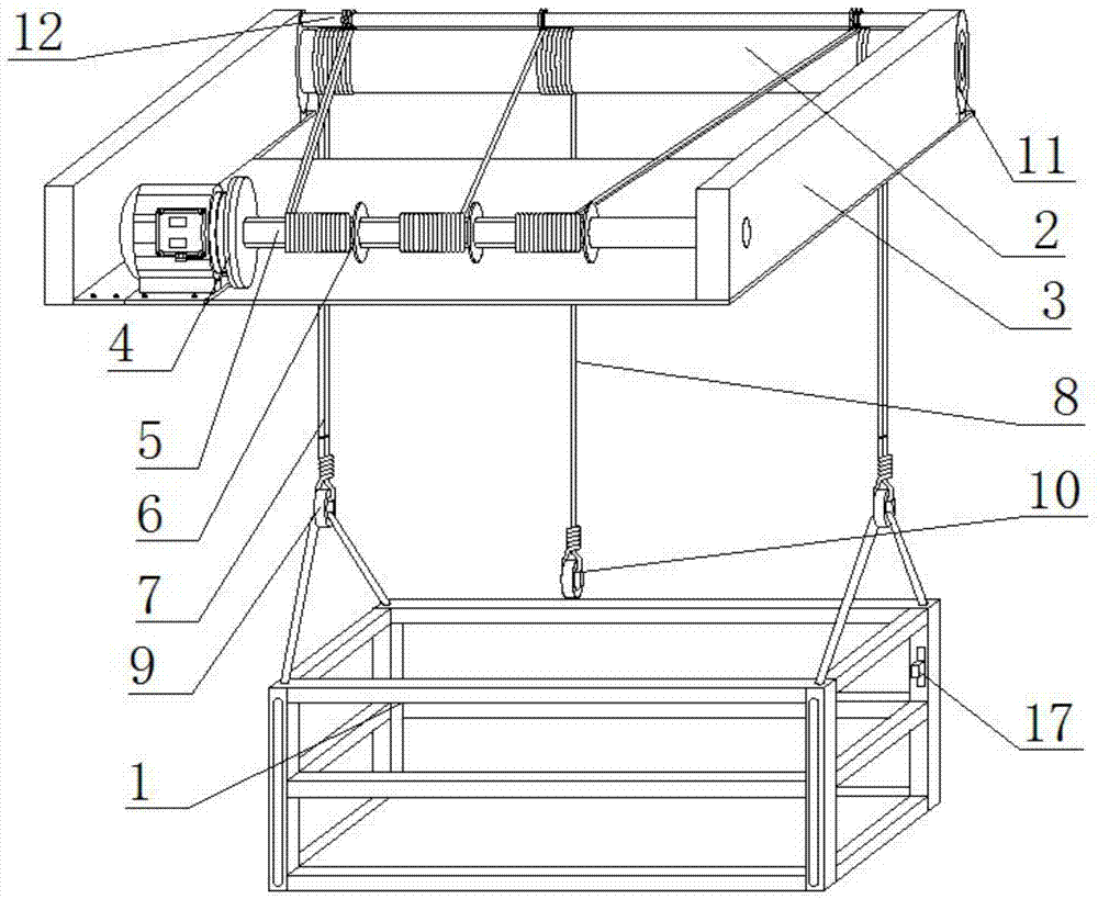 一种建筑工程电动吊篮防坠落装置的制作方法