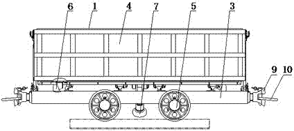 一种立方曲轨侧卸式矿车的制作方法