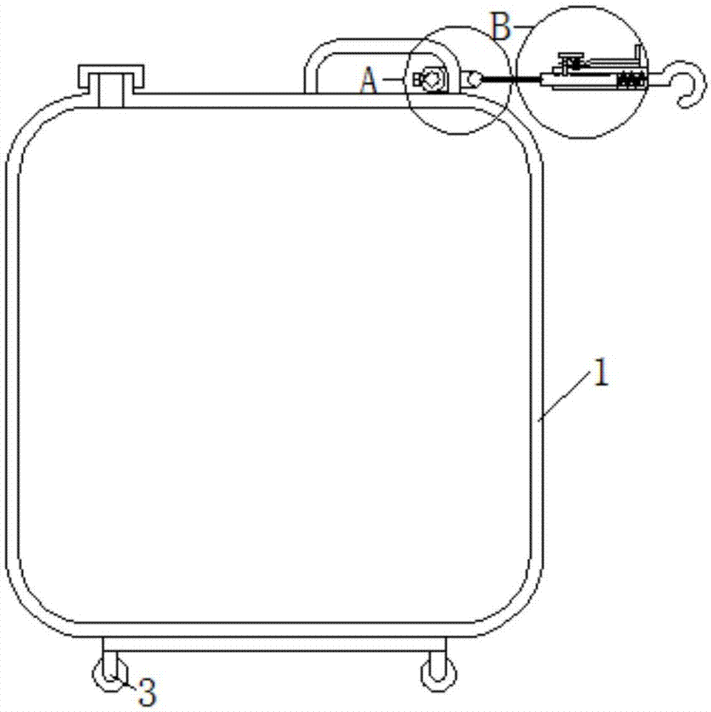 一种挂钩式移动方便的化工桶的制作方法