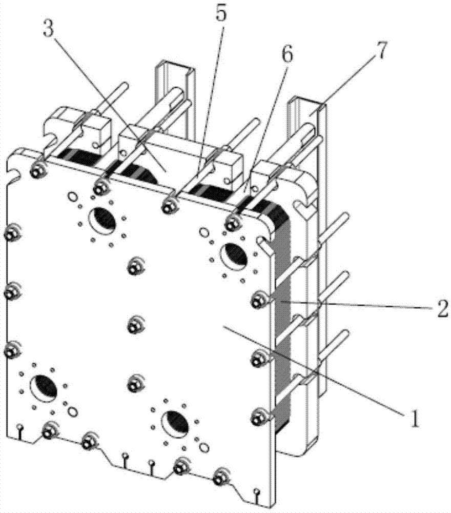 一种布置有端部内流道的组合式板式换热器的制作方法
