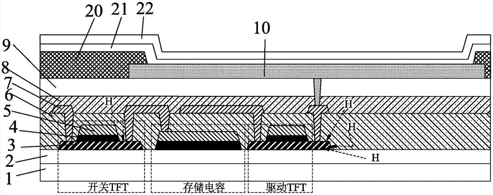 TFT阵列基板及显示面板的制作方法