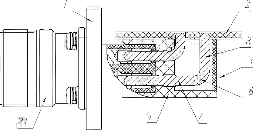 转接连接器、印制板连接器及基站远端单元的制作方法