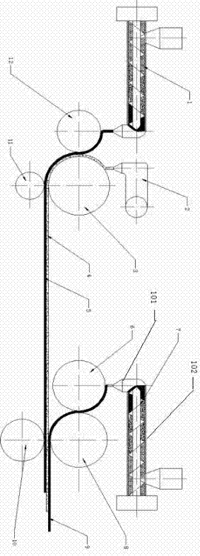 直压式生物质复合材料的连续生产系统的制作方法