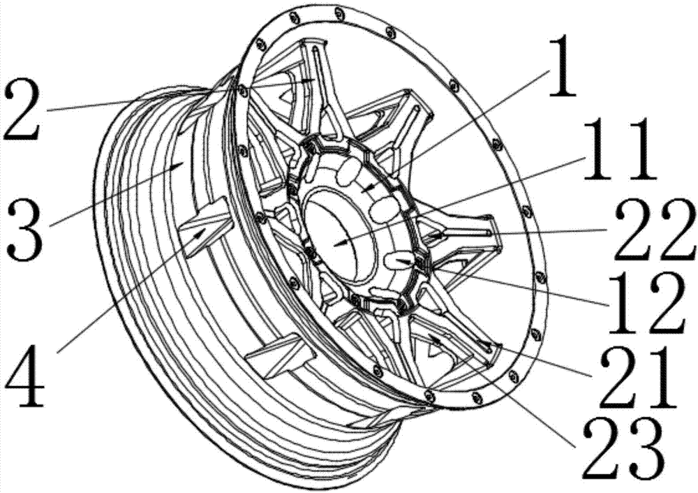 一种高铸造性轮毂结构的制作方法