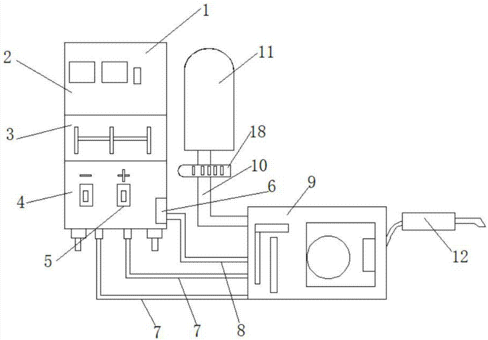 一种增压送气的数字化逆变式CO2气体保护焊机的制作方法
