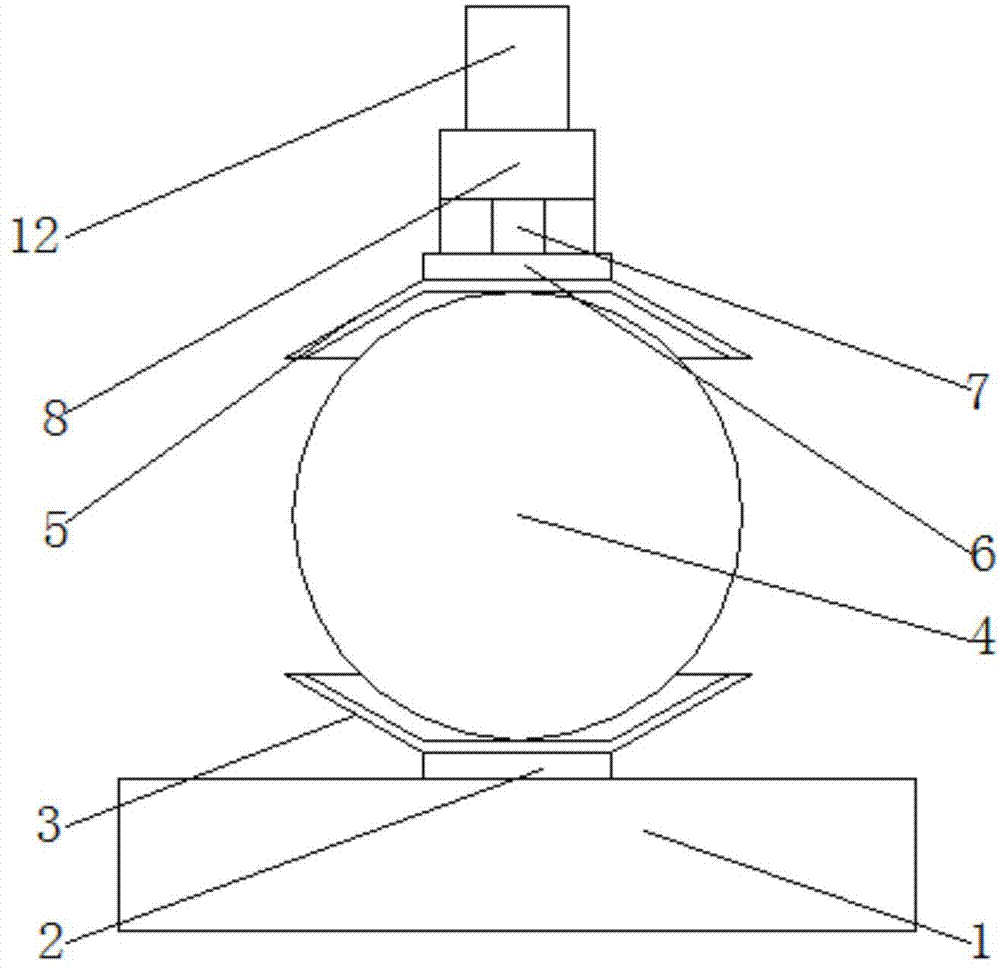 一种测量蓝宝石片球体真圆度的量测机的制作方法