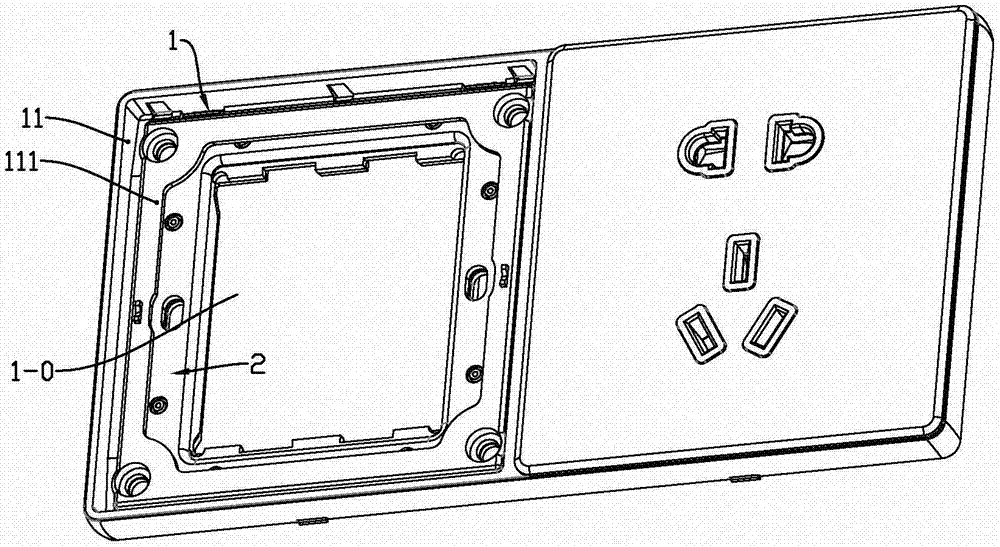 墙壁开关或插座的安装框架组件的制作方法