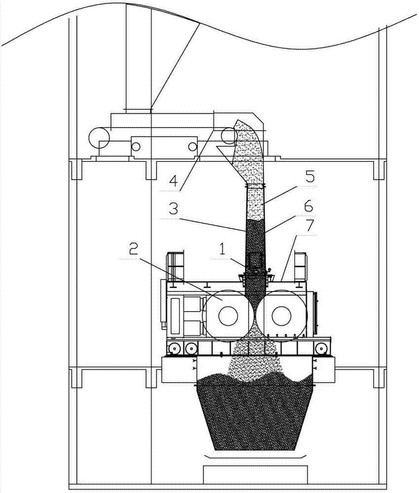 一种高压辊磨机溜槽料柱高度检测装置及方法与流程