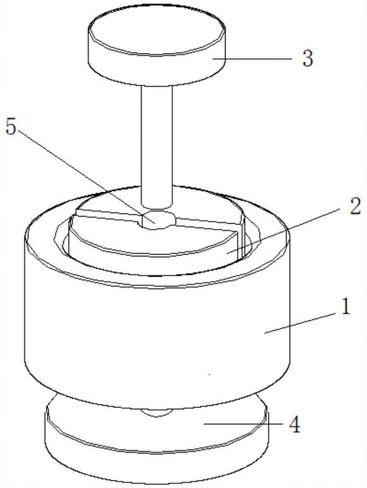 一种压制成型手动模具及其产品压制成型的方法与流程