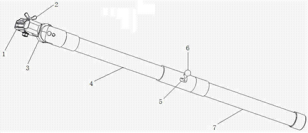 一种可调式低压空气开关操作棒的制作方法