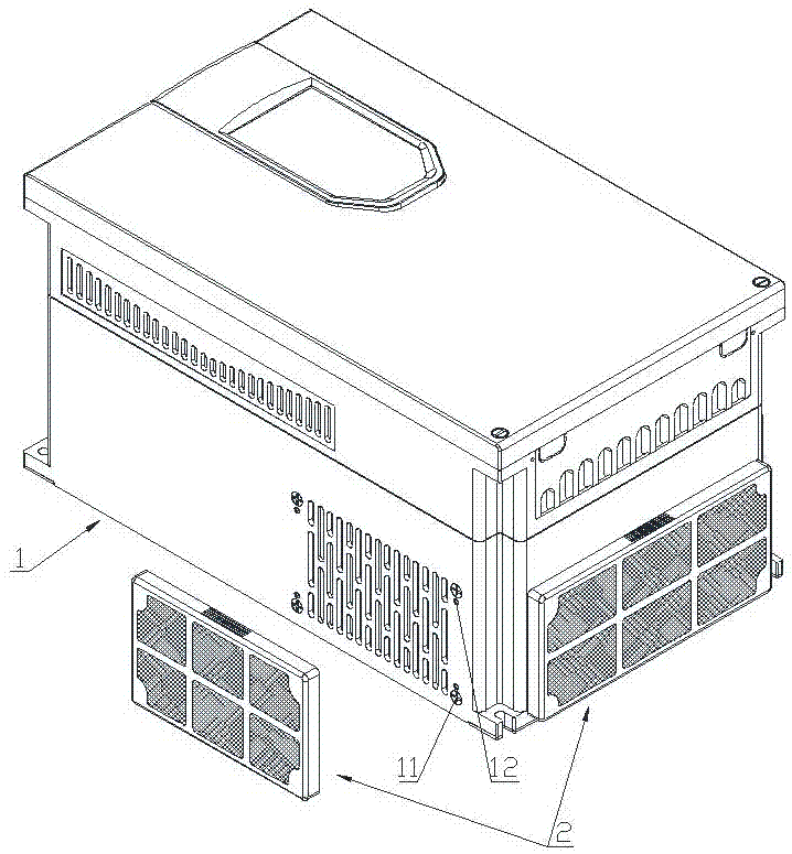 变频器防护罩快速更换装置的制作方法