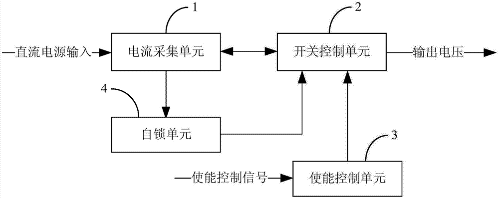 用于低压直流电源系统带自锁功能的输出过载保护电路的制作方法