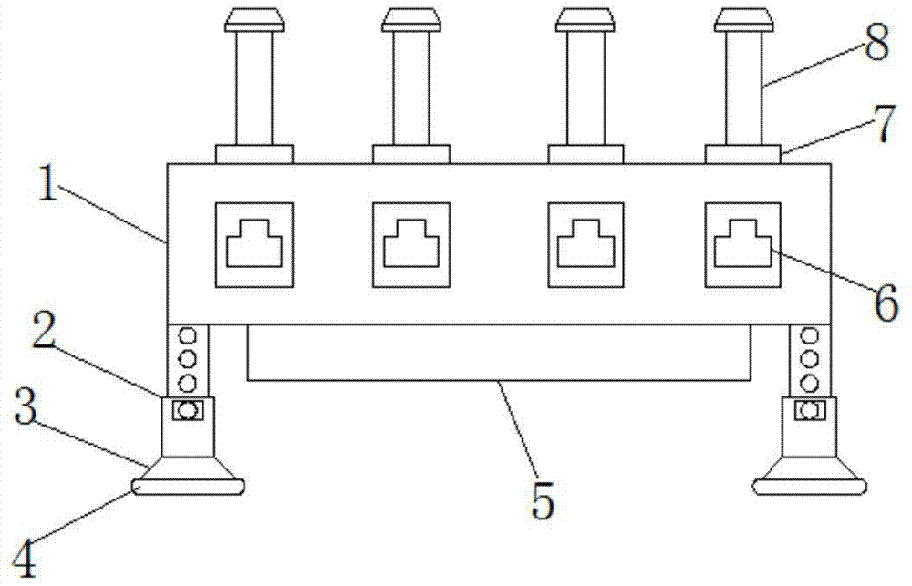 一种具有支脚防潮的4G路由器的制作方法