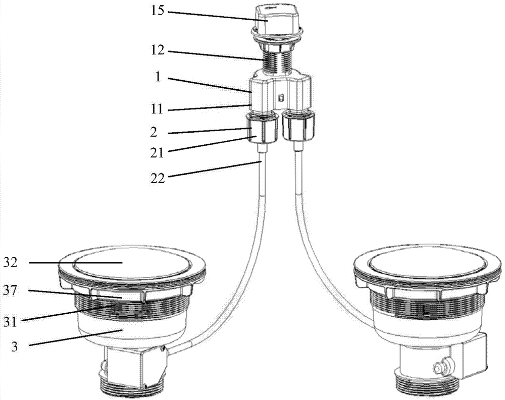 一种双槽线控下水器的制作方法