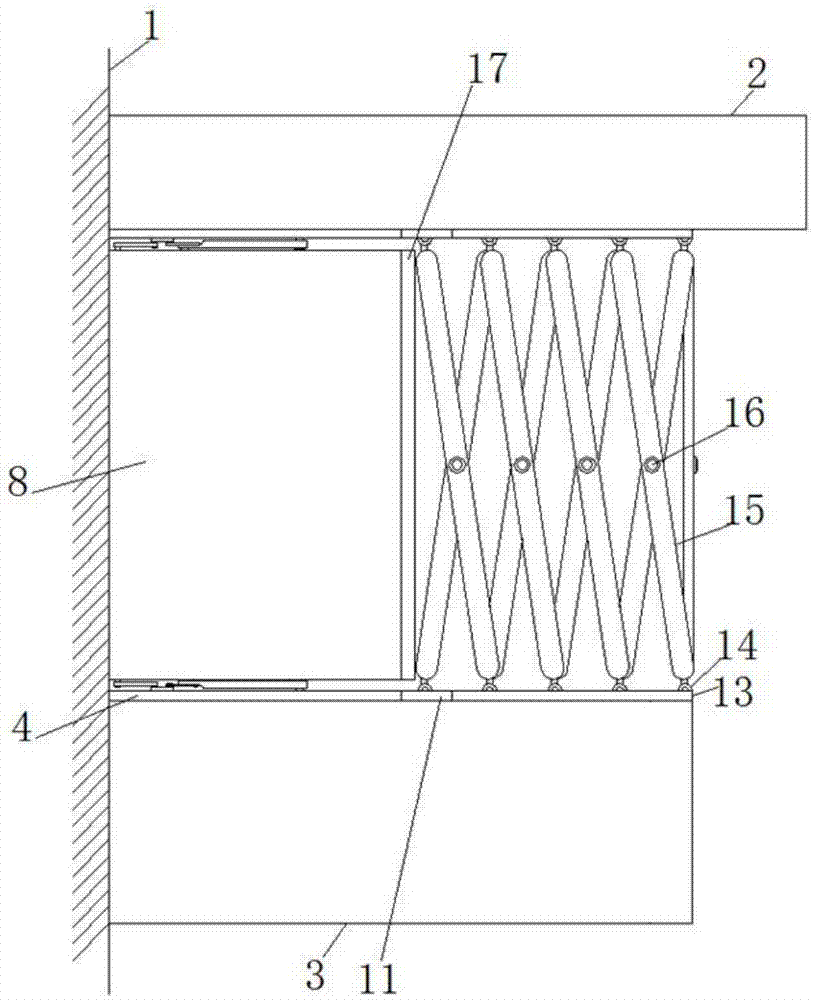 伸缩折叠式阳台封闭结构的制作方法