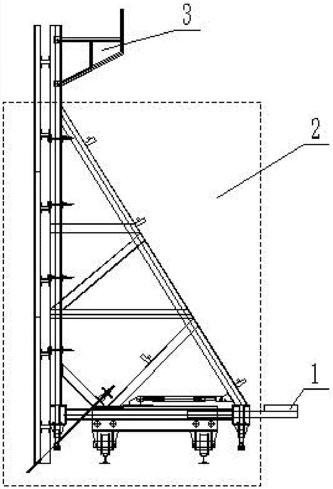 一种地铁侧墙施工整体三角大模板配重结构的制作方法