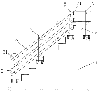 一种可拆卸式楼梯临边防护栏杆的制作方法
