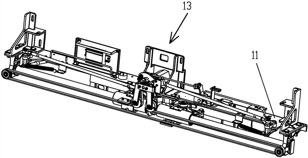 塞拉门门机系统的端部吊架结构的制作方法