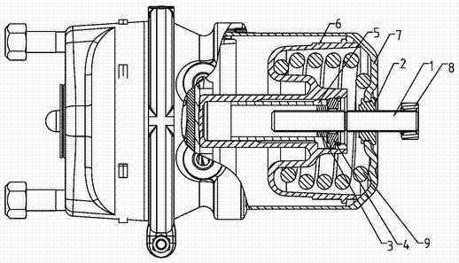 一种制动气室用短释放螺栓结构的制作方法