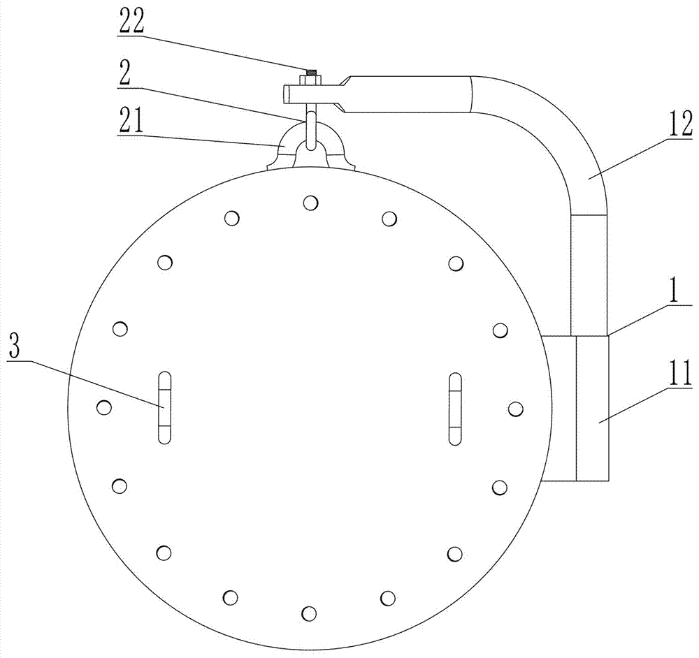 法兰盘与法兰盖连接结构的制作方法