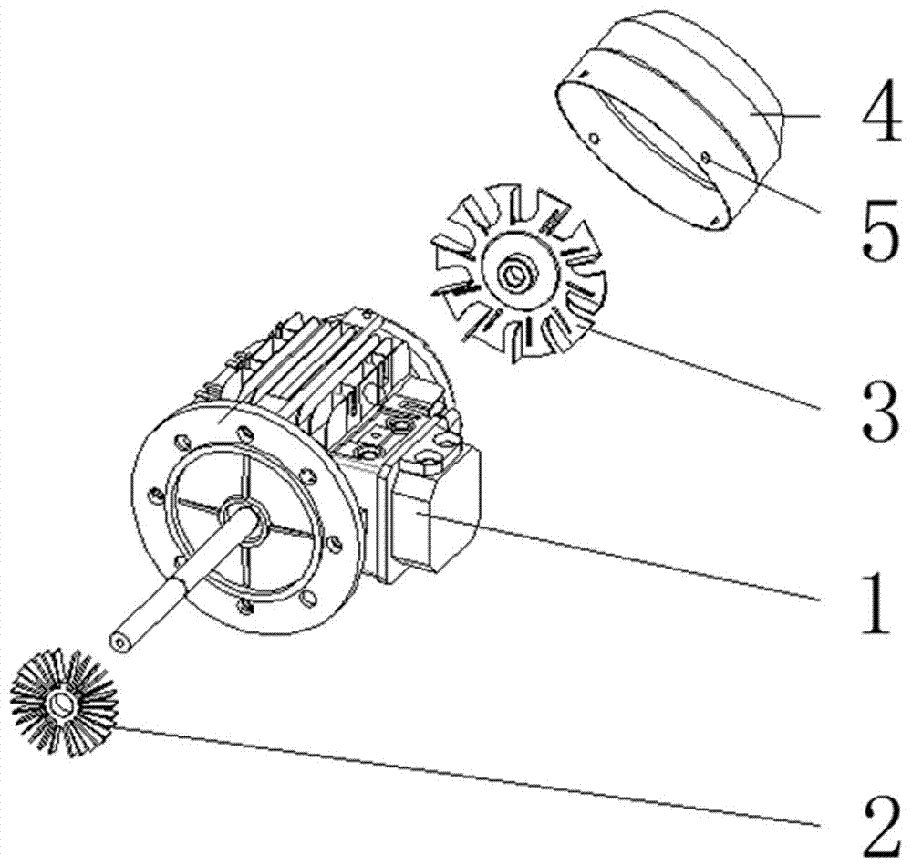 一种双冷却高温长轴电机的制作方法