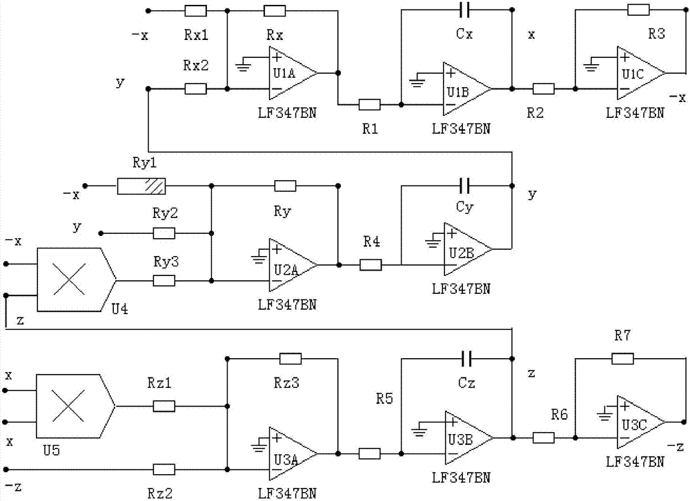 基于忆阻器的含x方的Lu型超混沌系统的构建方法与流程