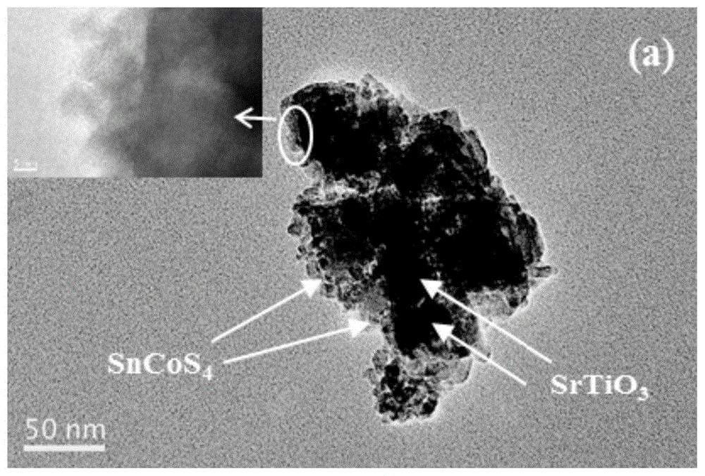 一种SrTiO3/SnCoS4高效光催化剂的制备方法及其应用与流程